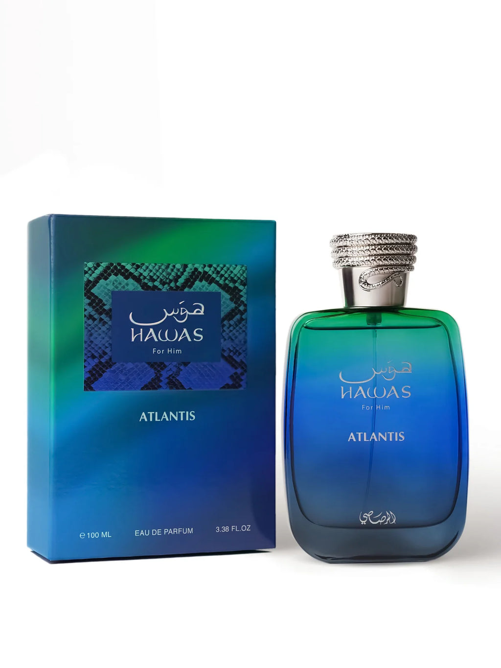 Hawas Atlantis Rasasi 100ml Perfume Compartilhável