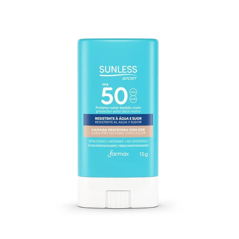 Protetor Solar Facial em Bastao 15g Sport Fps 50 - Sunless